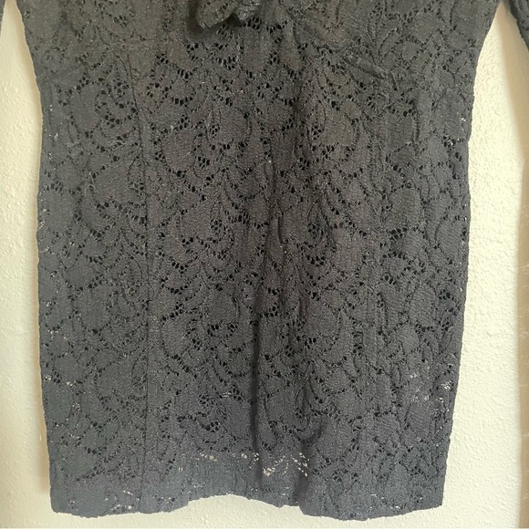 Free People ~ Intimately Free Whimsigoth Black Lace Keyhole Front Top - Picture 9 of 12